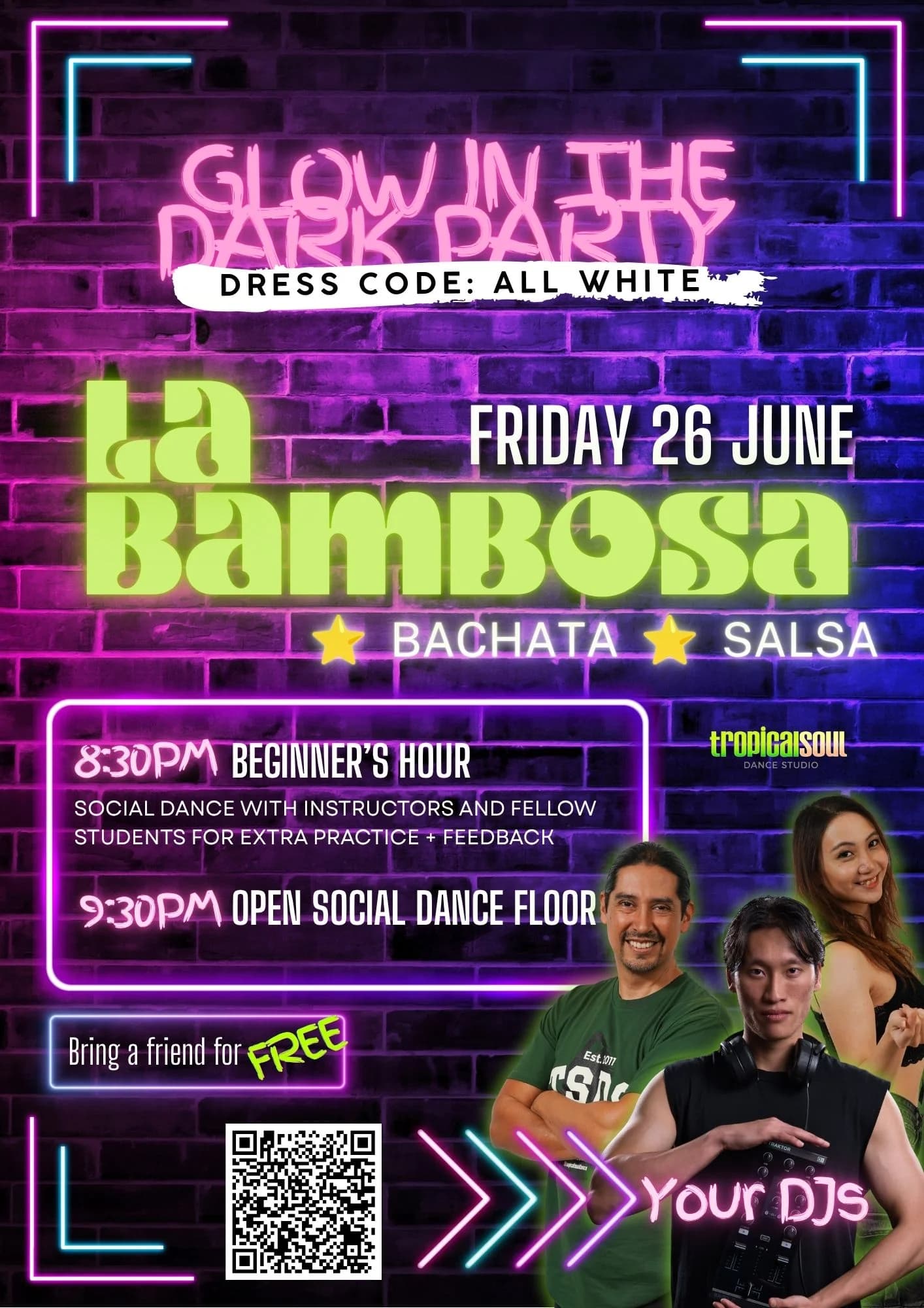 Salsa & Bachata party in Sydney. Beginners welcome